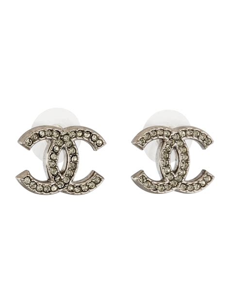 chanel earrings blue crystal|chanel earrings cc price uk.